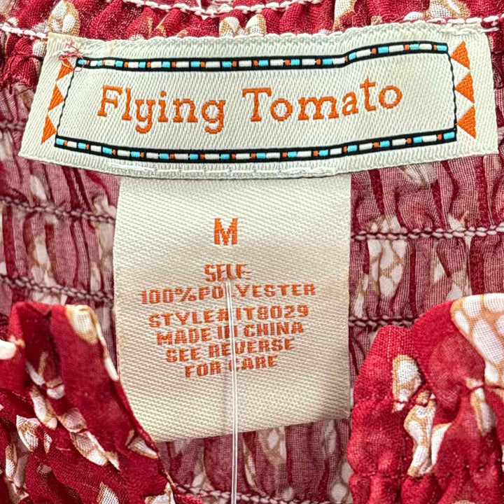 Size M FLYING TOMATO Red Shirt