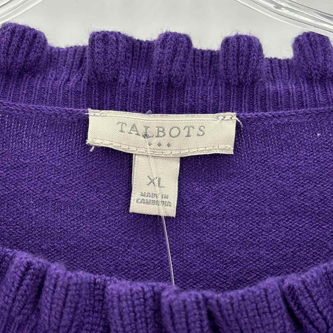 Size XL Talbots Purple Knit Sweater