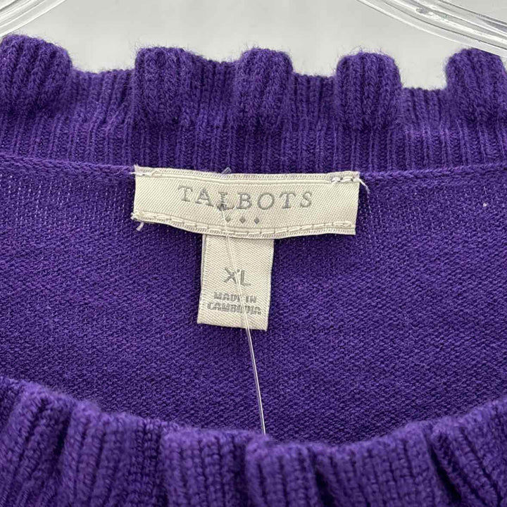 Size XL Talbots Purple Knit Sweater