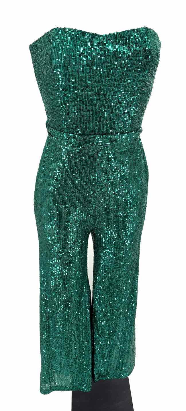 Size S AAKAA Green Sequined Dress