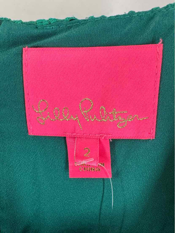 Size 2 Lilly Pulitzer Green Dress