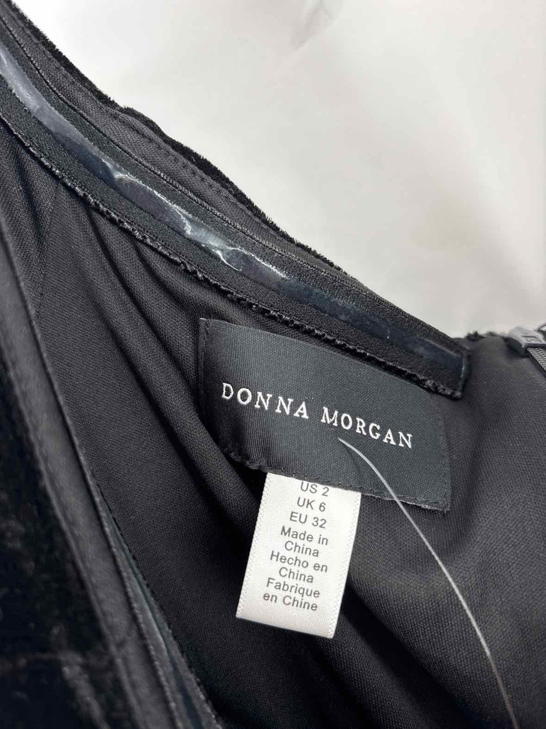 Size 2 DONNA MORGAN Black Dress