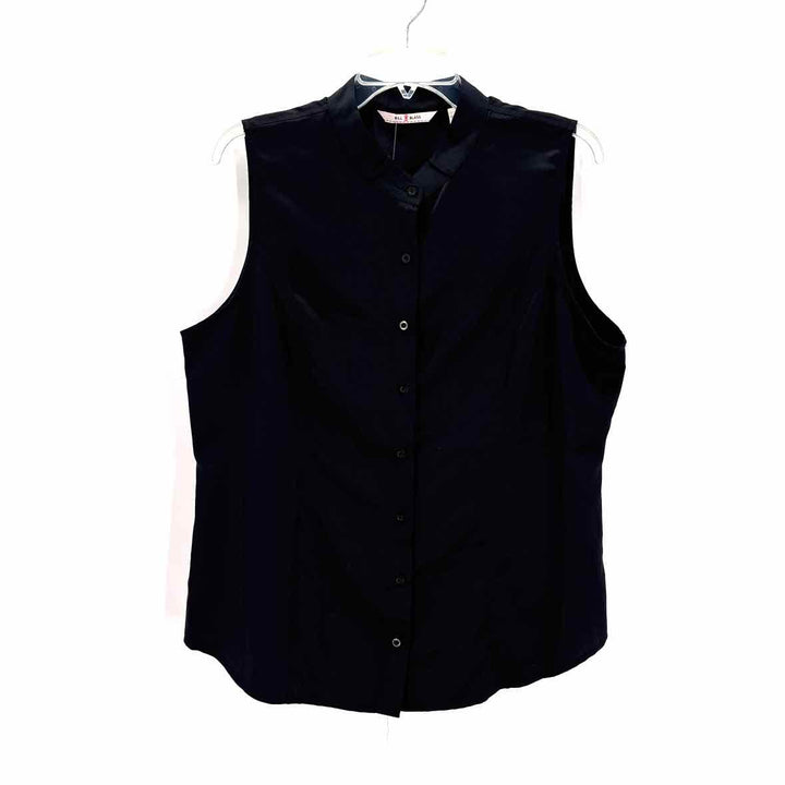 Size XL BILL BLASS Black Polyester Shirt