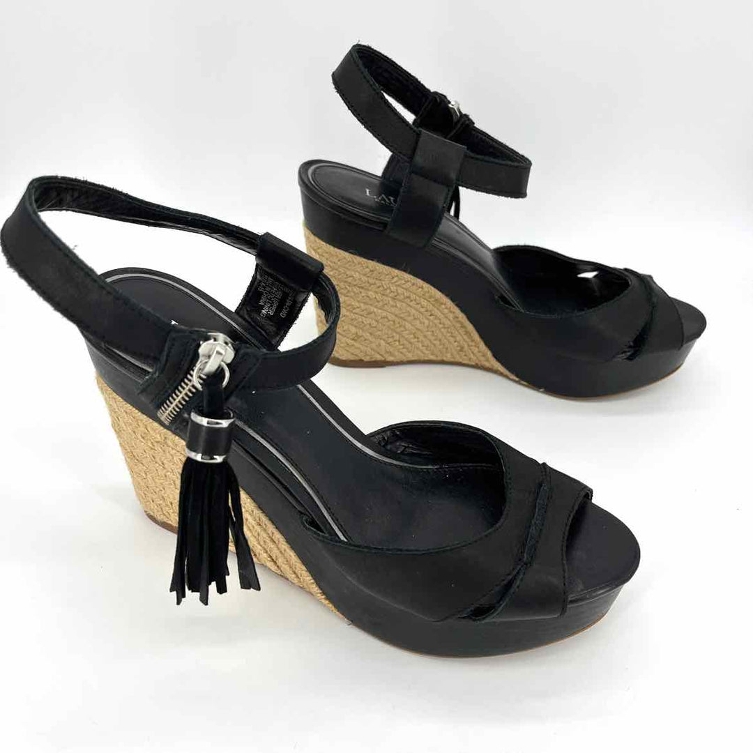 Shoe Size 9 RALPH LAUREN Black Leather Sandals