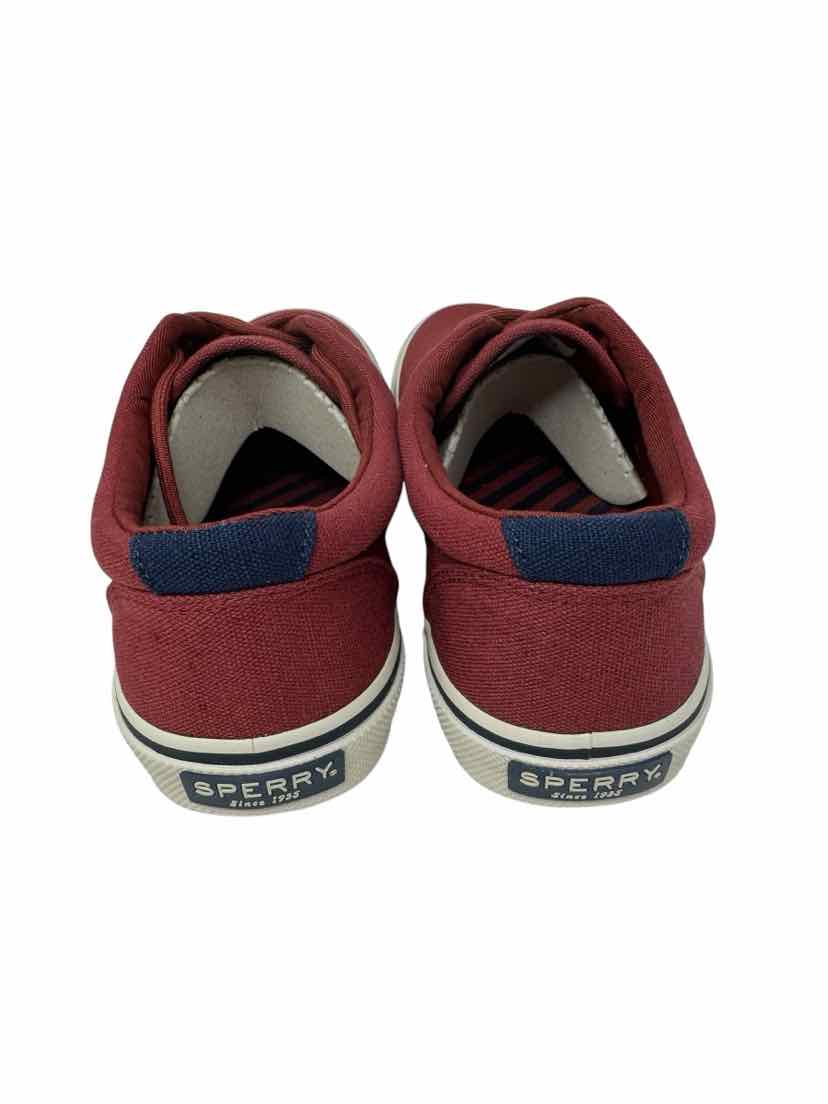 Shoe Size 8.5 Sperry Burgundy Canvas Flats