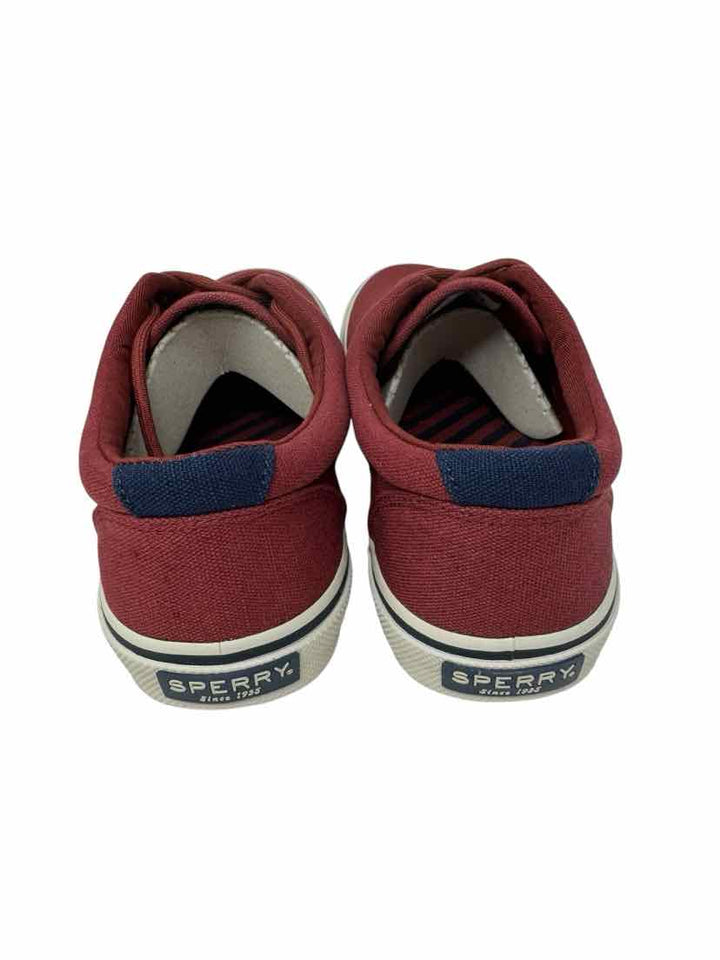 Shoe Size 8.5 Sperry Burgundy Canvas Flats