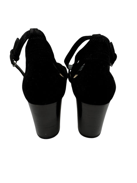 Shoe Size 8 VIA SPIGA Black Suede Sandals