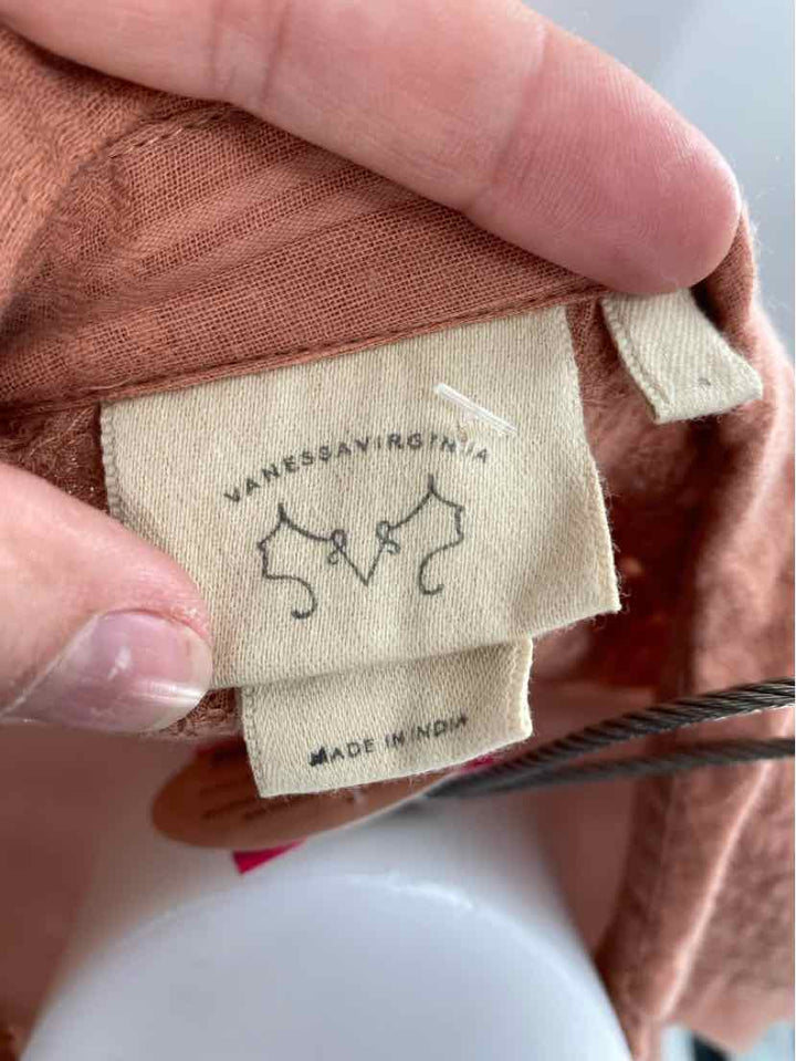 Size 4 Anthropologie Tan Shirt