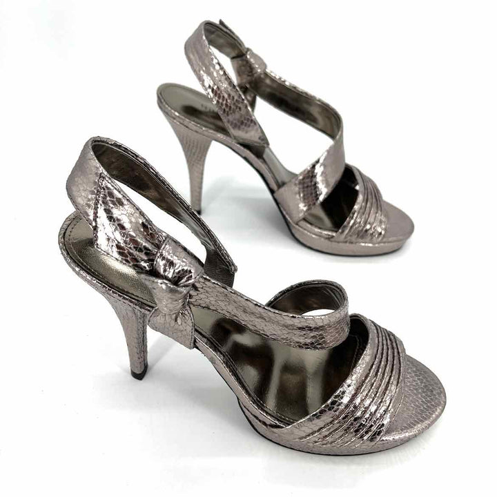 Shoe Size 7.5 Nine West Silver Heels