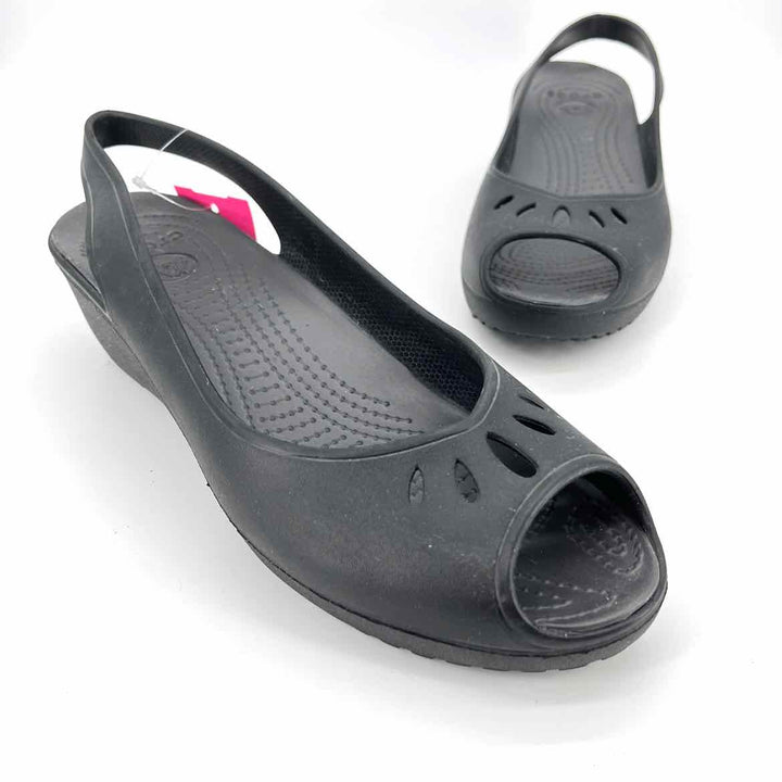 Shoe Size 11 Crocs Black Flats