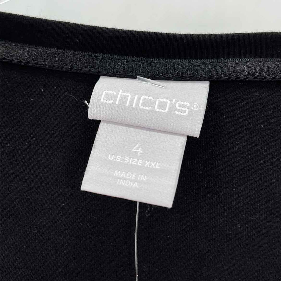 Size 1X Chico's Black Cotton Shirt