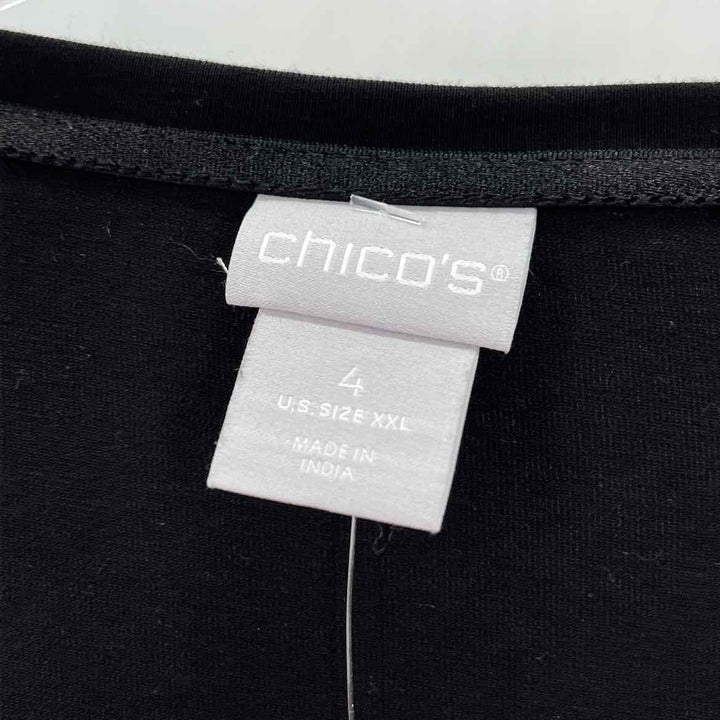 Size 1X Chico's Black Cotton Shirt