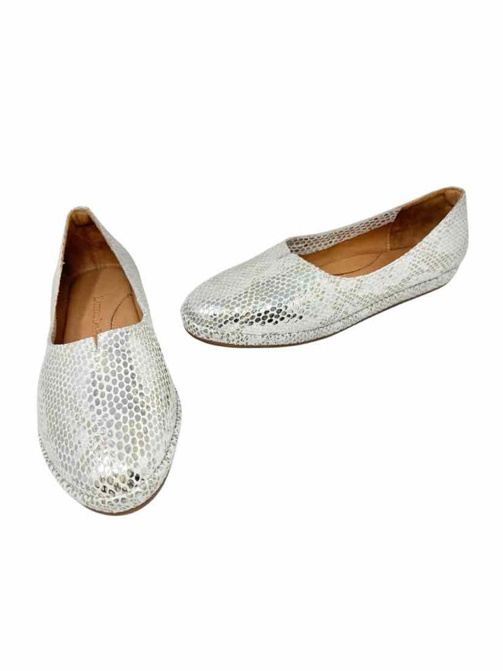 Shoe Size 9 Silver Flats