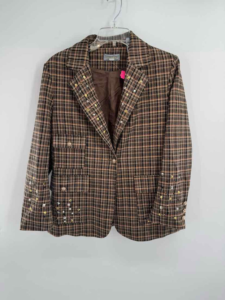 Size S Tan Tweed Jacket