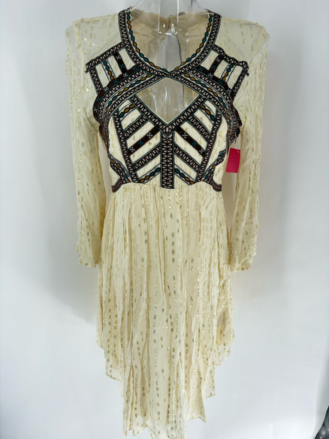 Size M FREE PEOPLE Tan Knit Dress