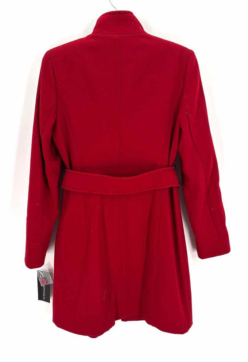 Size 6 VIA SPIGA Red Wool Coat