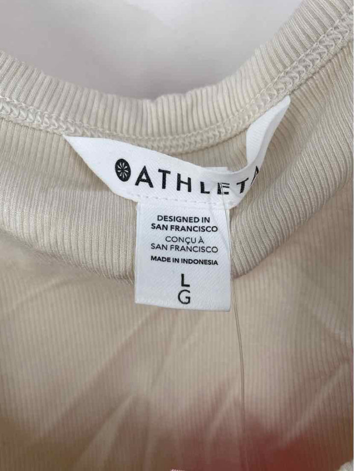 Size L Athleta Beige Shirt