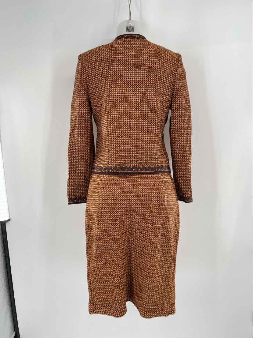 Size S ST JOHN Brown 2 PC Dress