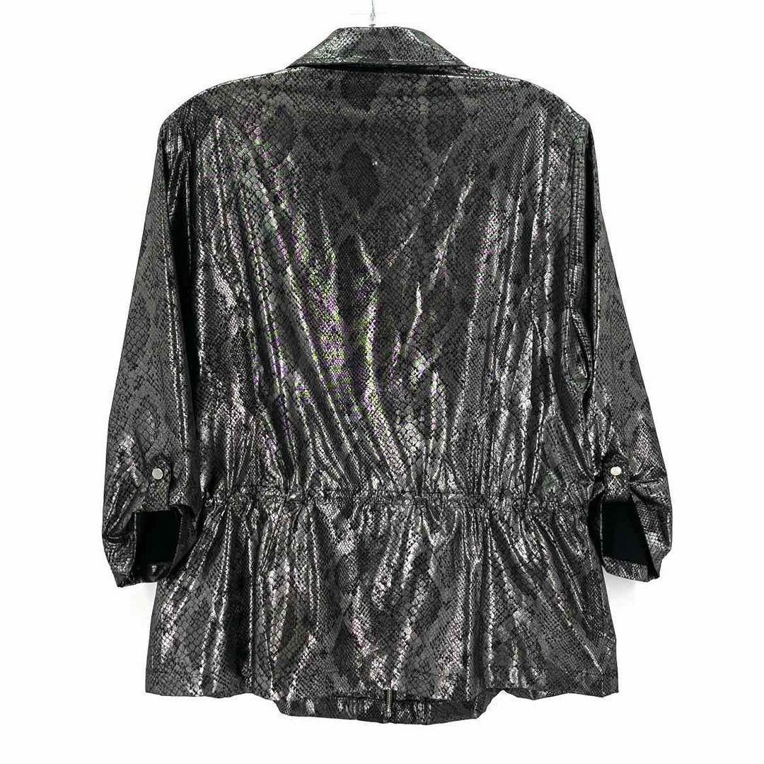Size L Chico's Silver Jacket