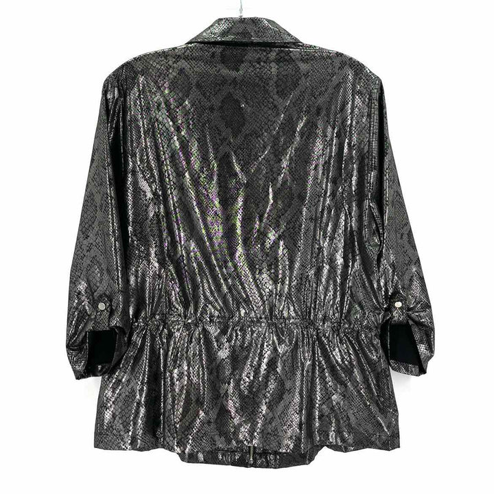 Size L Chico's Silver Jacket