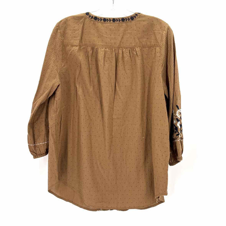 Size M J JILL Brown Shirt