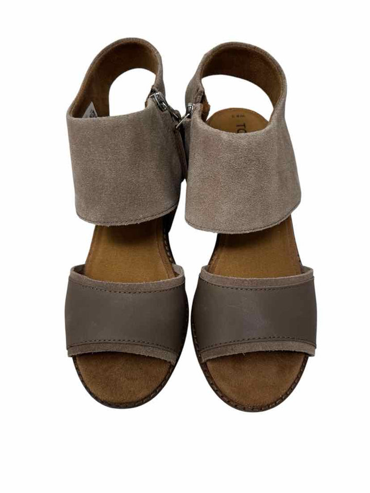 Shoe Size 8.5 Toms Taupe Sandals