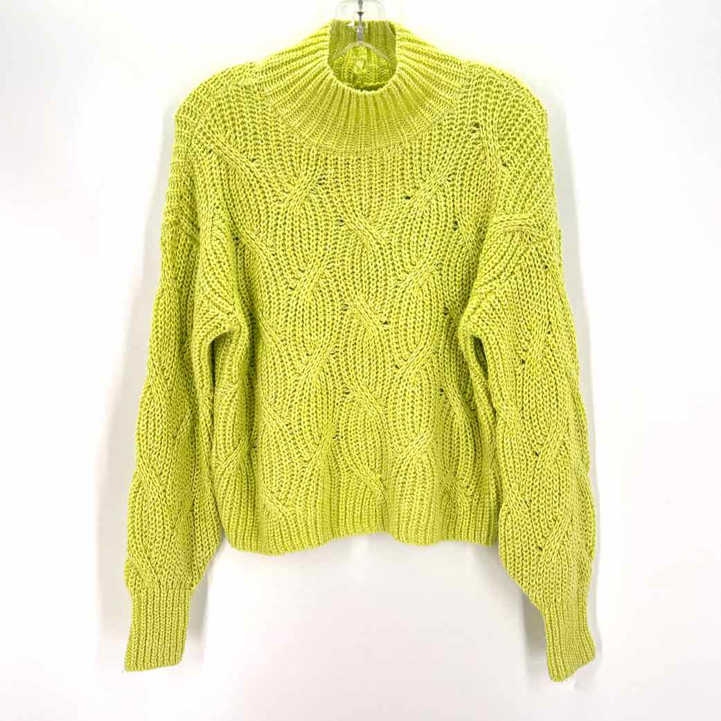 Size XS AMERICAN EAGLE Lime Green Knit Sweater