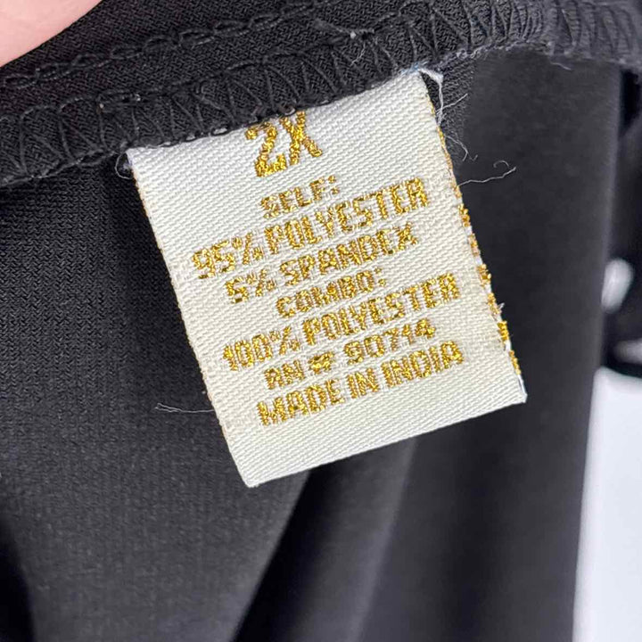 Size 2X Black Dress