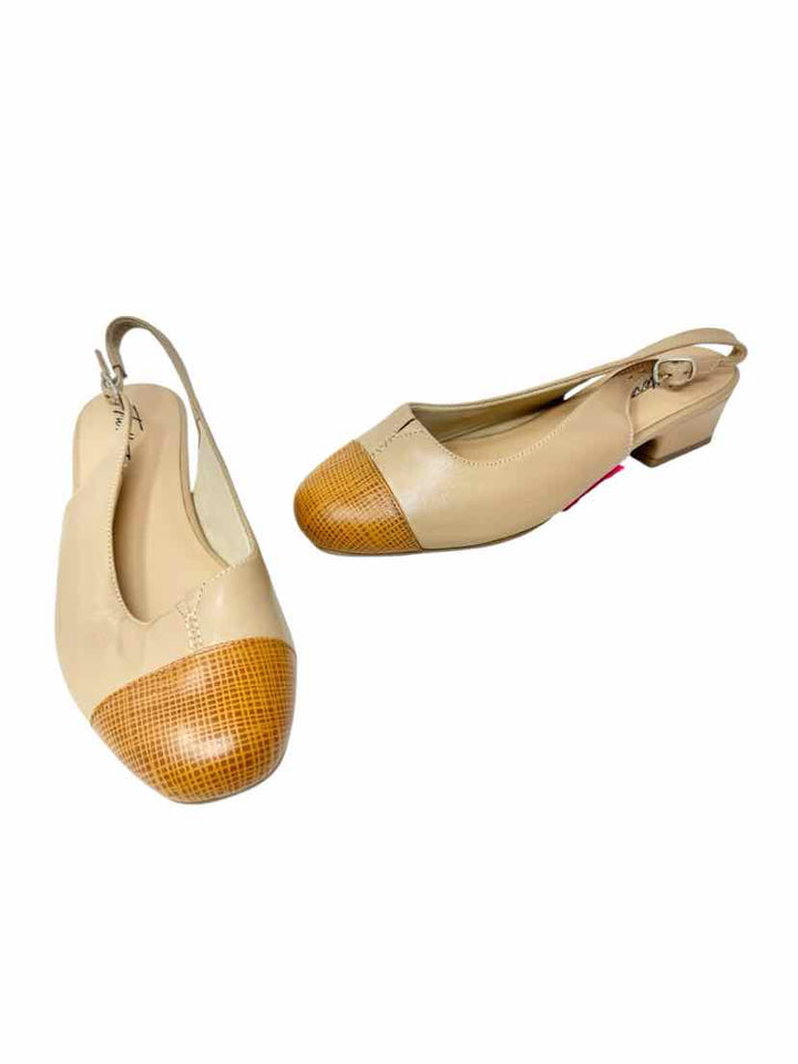 Shoe Size 7.5 TROTTERS Tan Leather Pumps