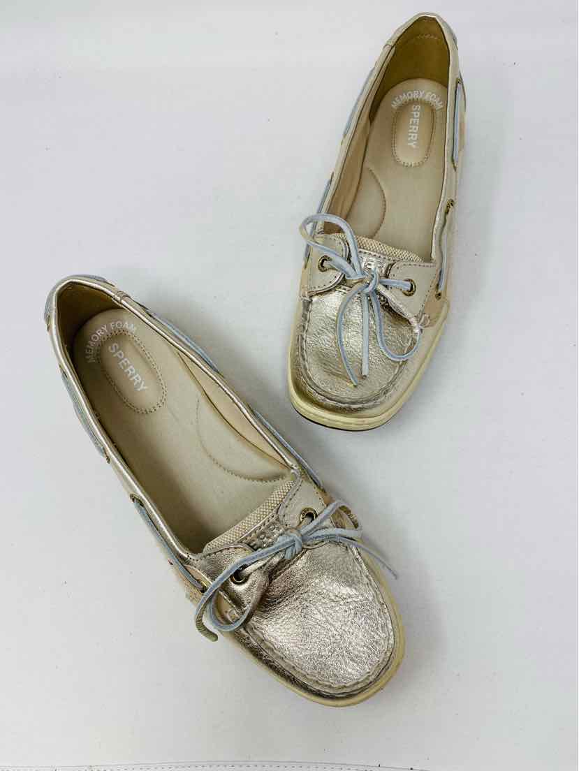 Shoe Size 11 Sperry Gold Flats