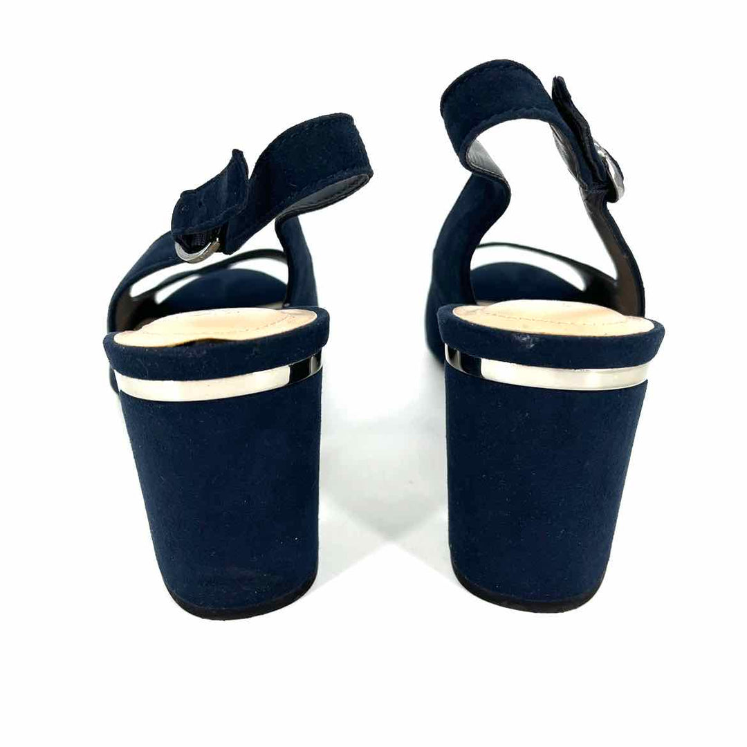 Shoe Size 10.5 ALFANI Navy Suede Pumps