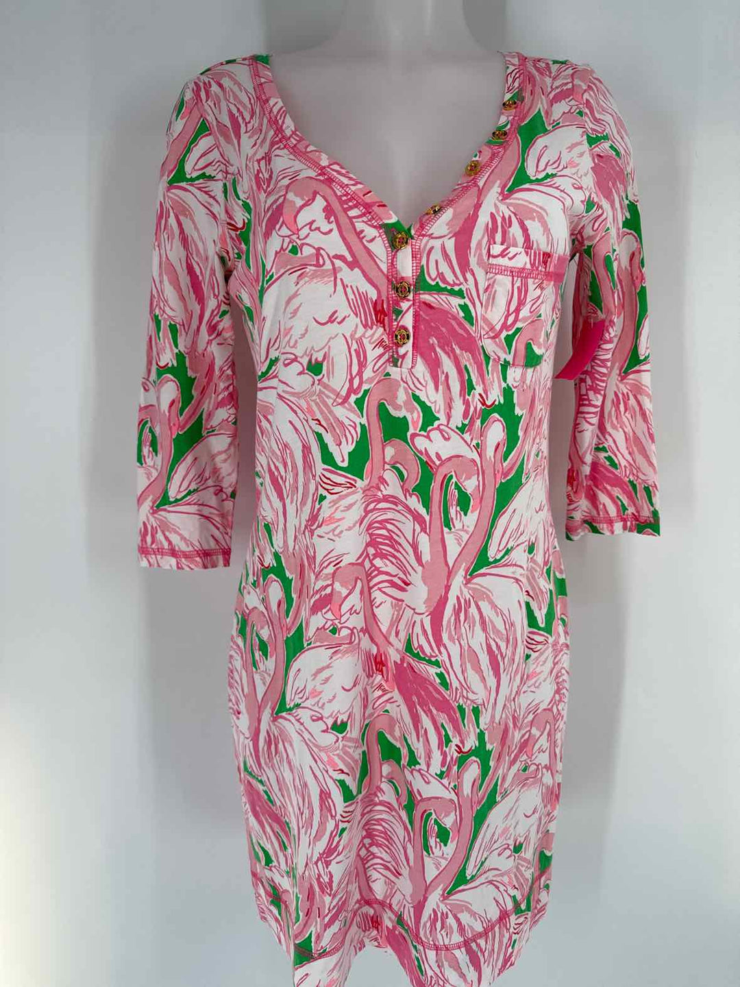 Size M Lilly Pulitzer Pink Cotton Dress