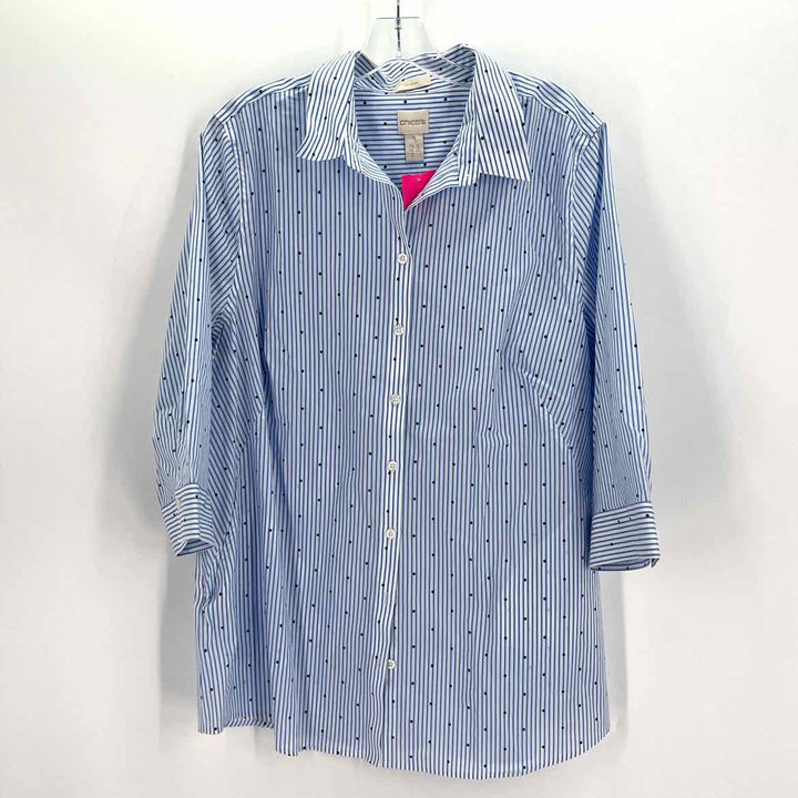 Size XL Chico's Blue Shirt