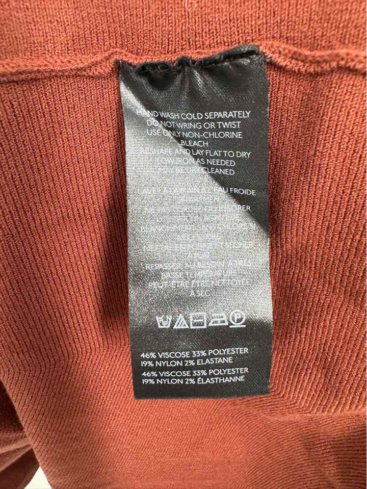 Size M MAEVE Brown Knit Shirt