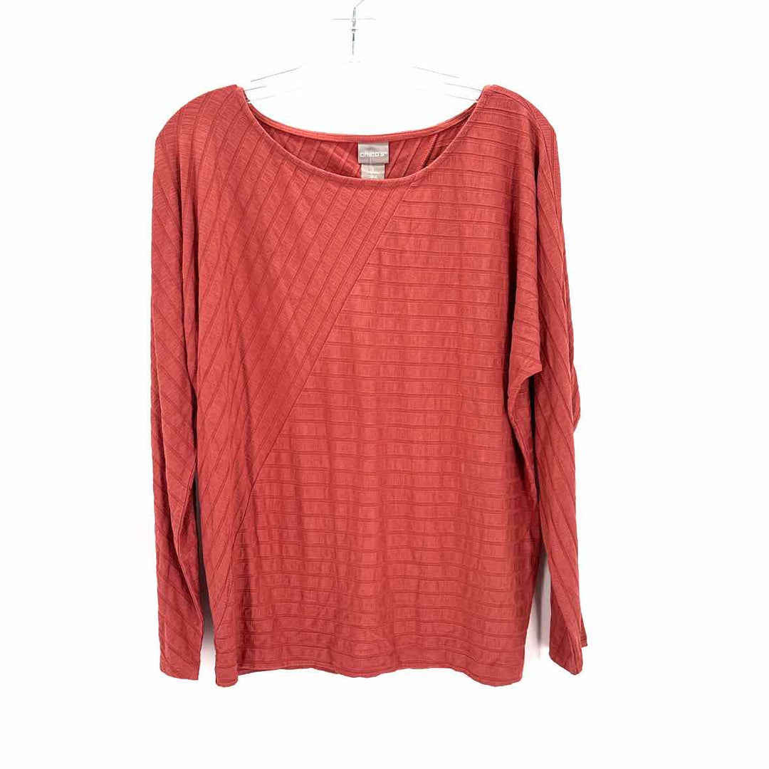 Size M Chico's Burnt Orange Knit Shirt