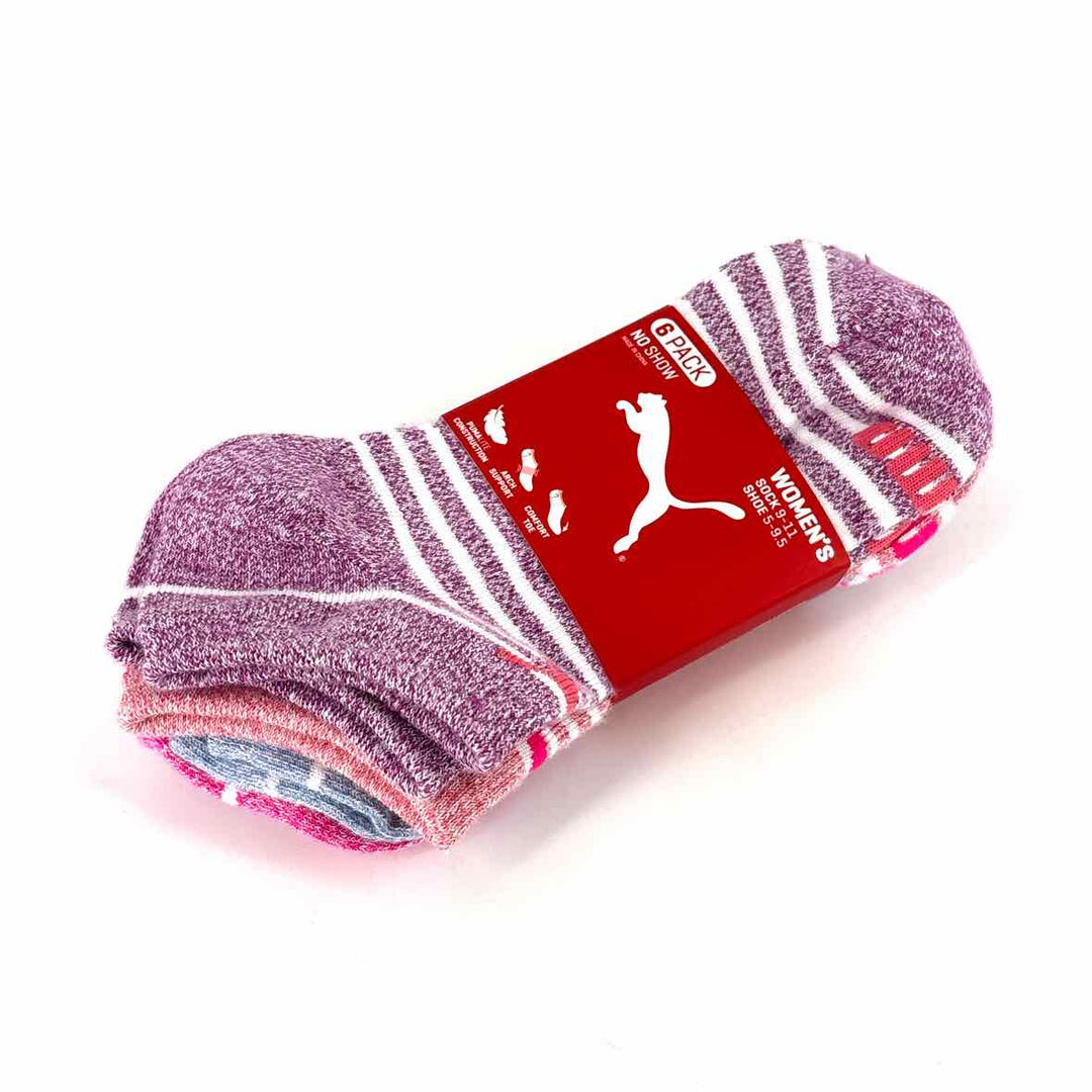 Shoe Size 9 Puma Multi-Color Knit Hosiery