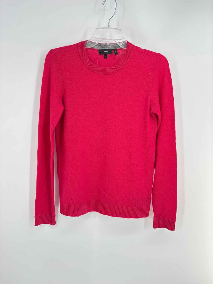 Size S THEORY Fuschia Sweater