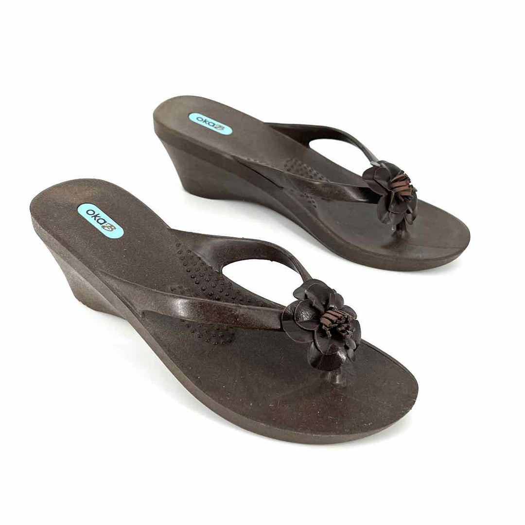 Shoe Size 7 Brown Wedge