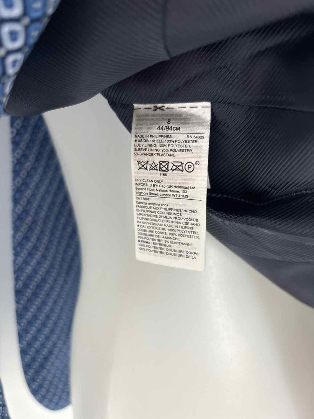 Size 8 Banana Republic Blue Print Blazer