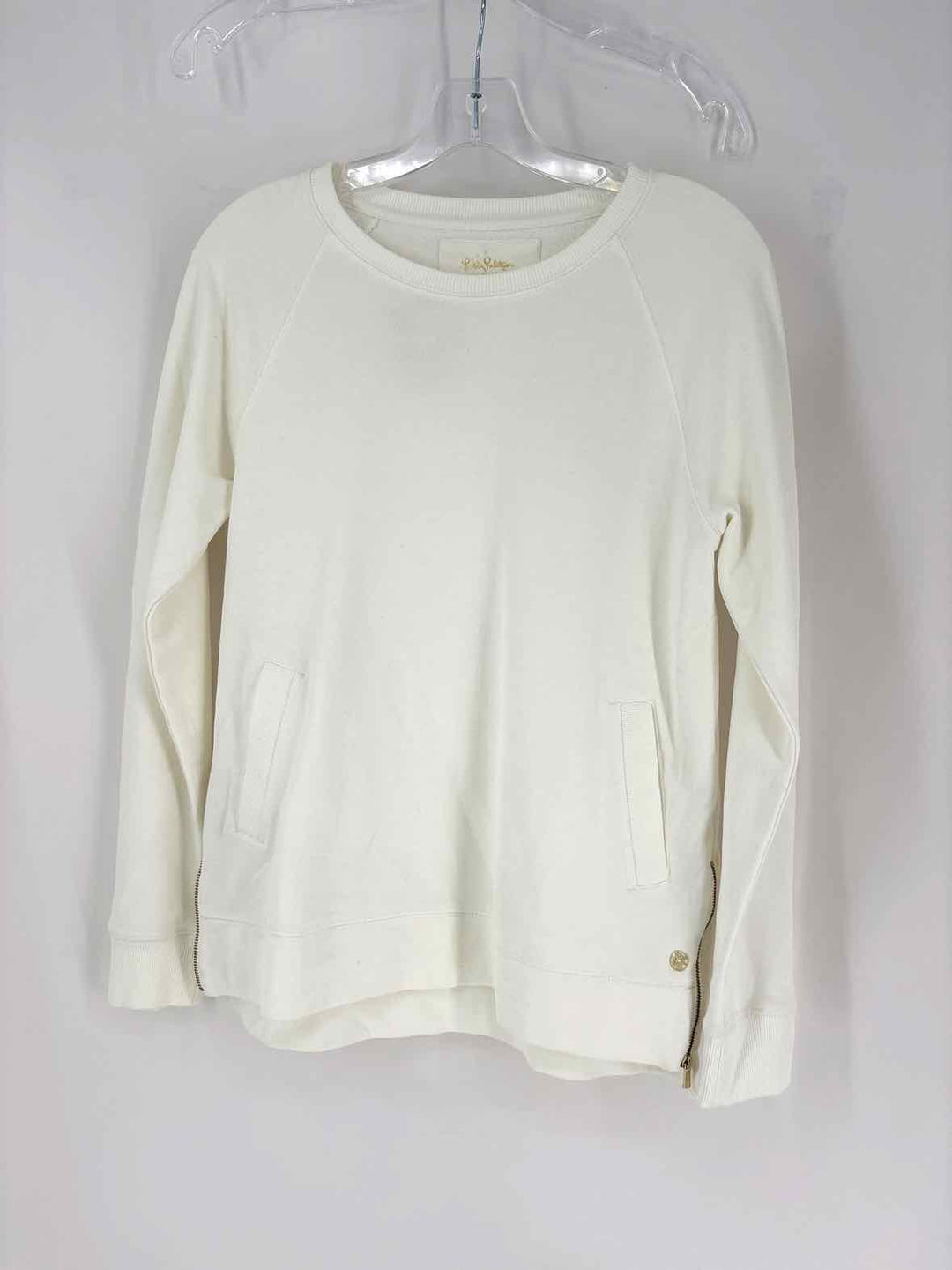 Size S Lilly Pulitzer White Cotton Sweater