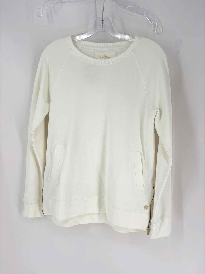 Size S Lilly Pulitzer White Cotton Sweater