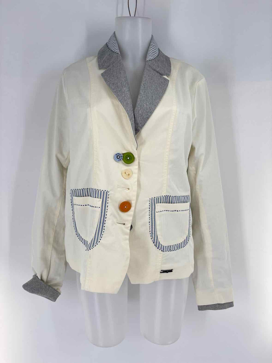 Size 46 DESIGUAL Cream Blazer