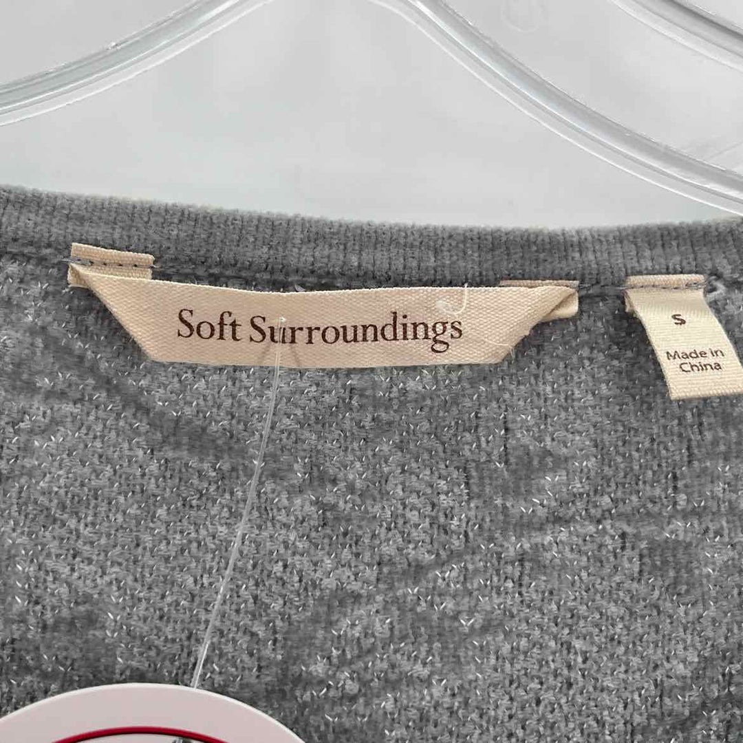 Size S SOFT SURROUNDINGS Gray Knit Shirt
