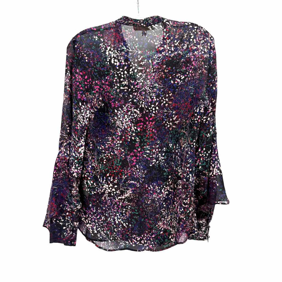 Size 6 ETCETERA Purple Print Shirt