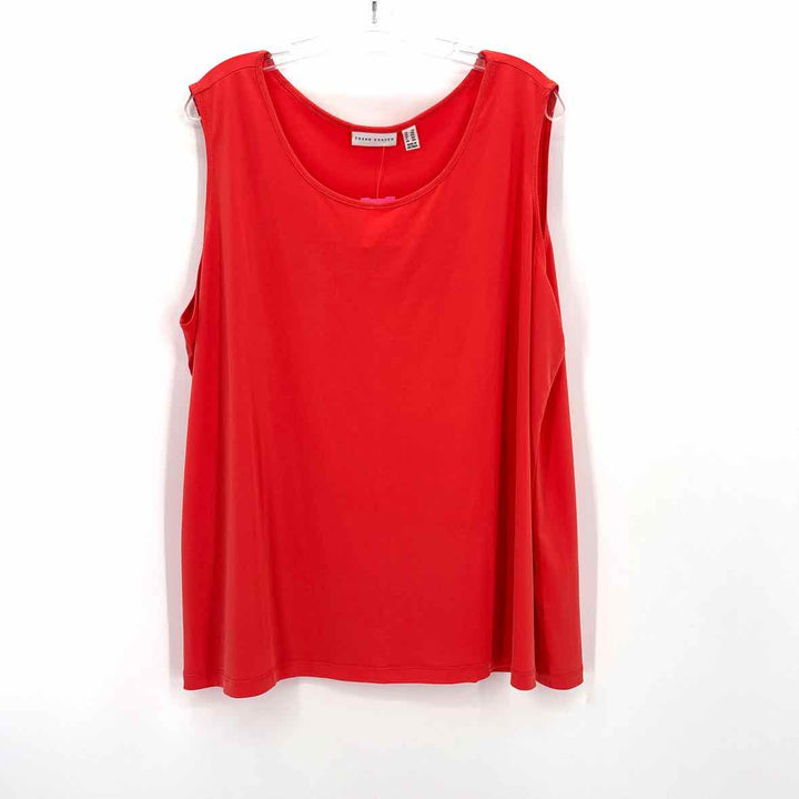 Size 2X SUSAN GRAVER Orange Shirt