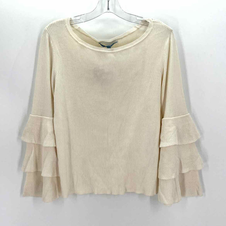 Size L ANTONIO MELANI Cream Knit Sweater