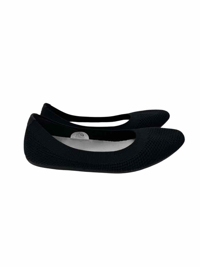 Shoe Size 8 ALL BIRDS Black Knit Flats