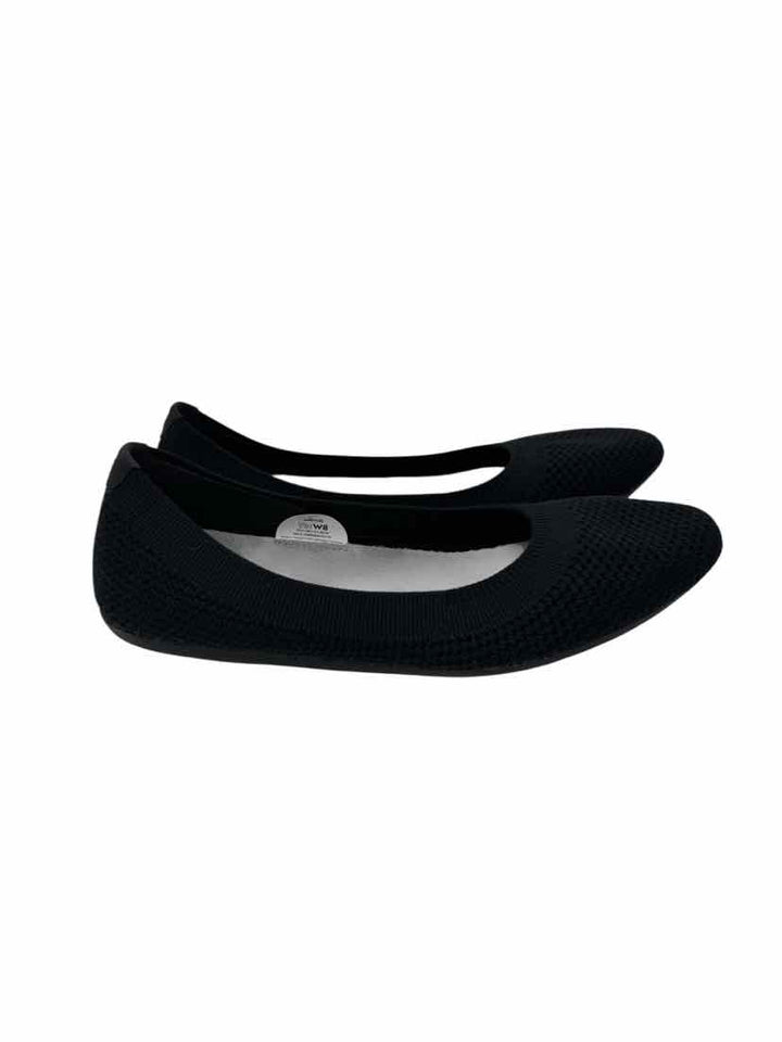Shoe Size 8 ALL BIRDS Black Knit Flats