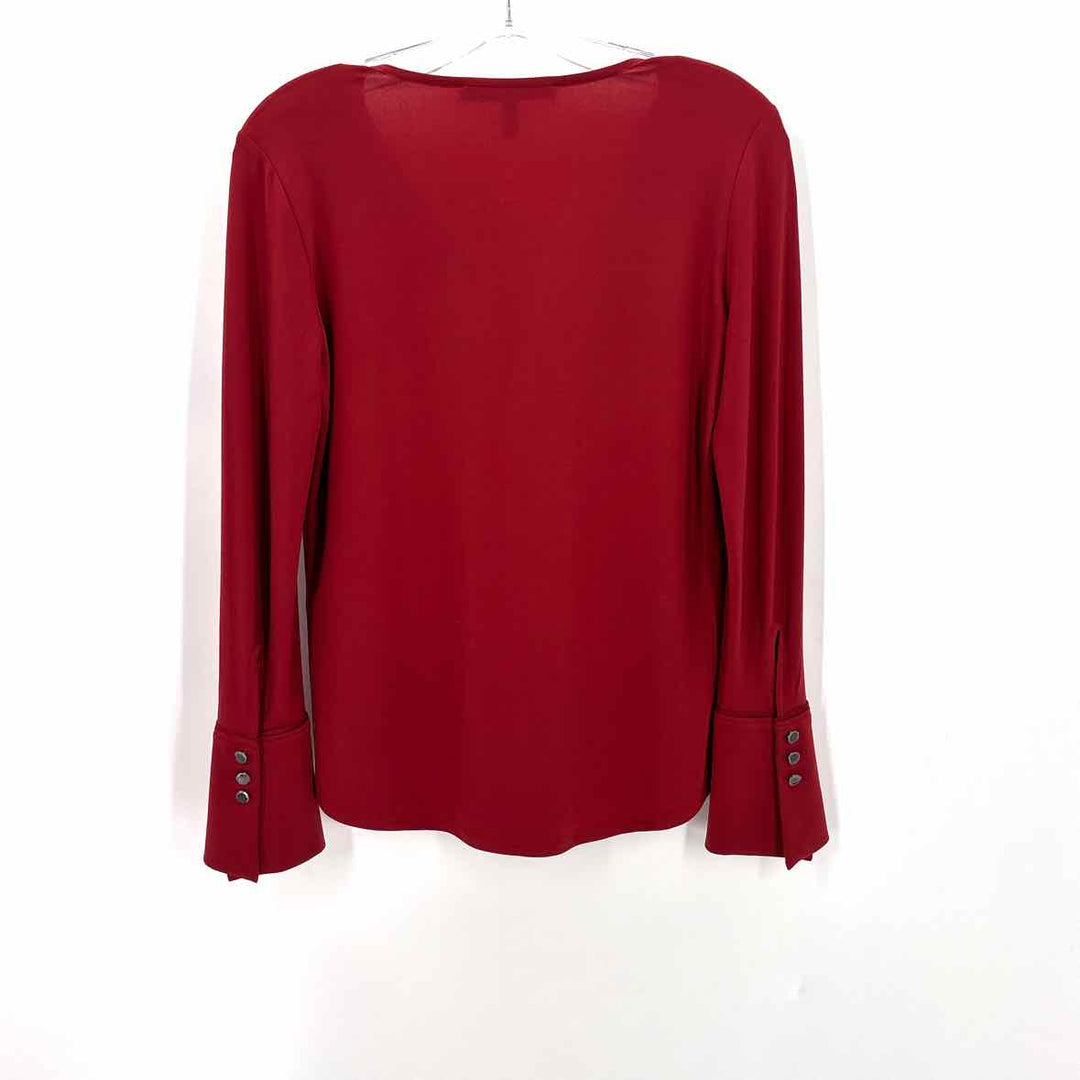 Size XXS White House Black Market Red Shirt