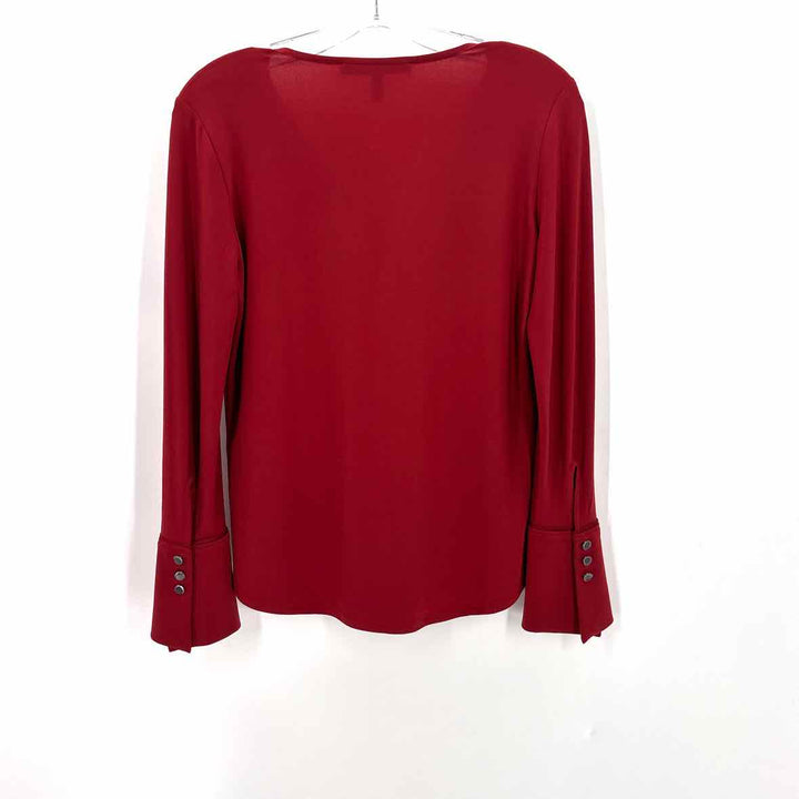 Size XXS White House Black Market Red Shirt